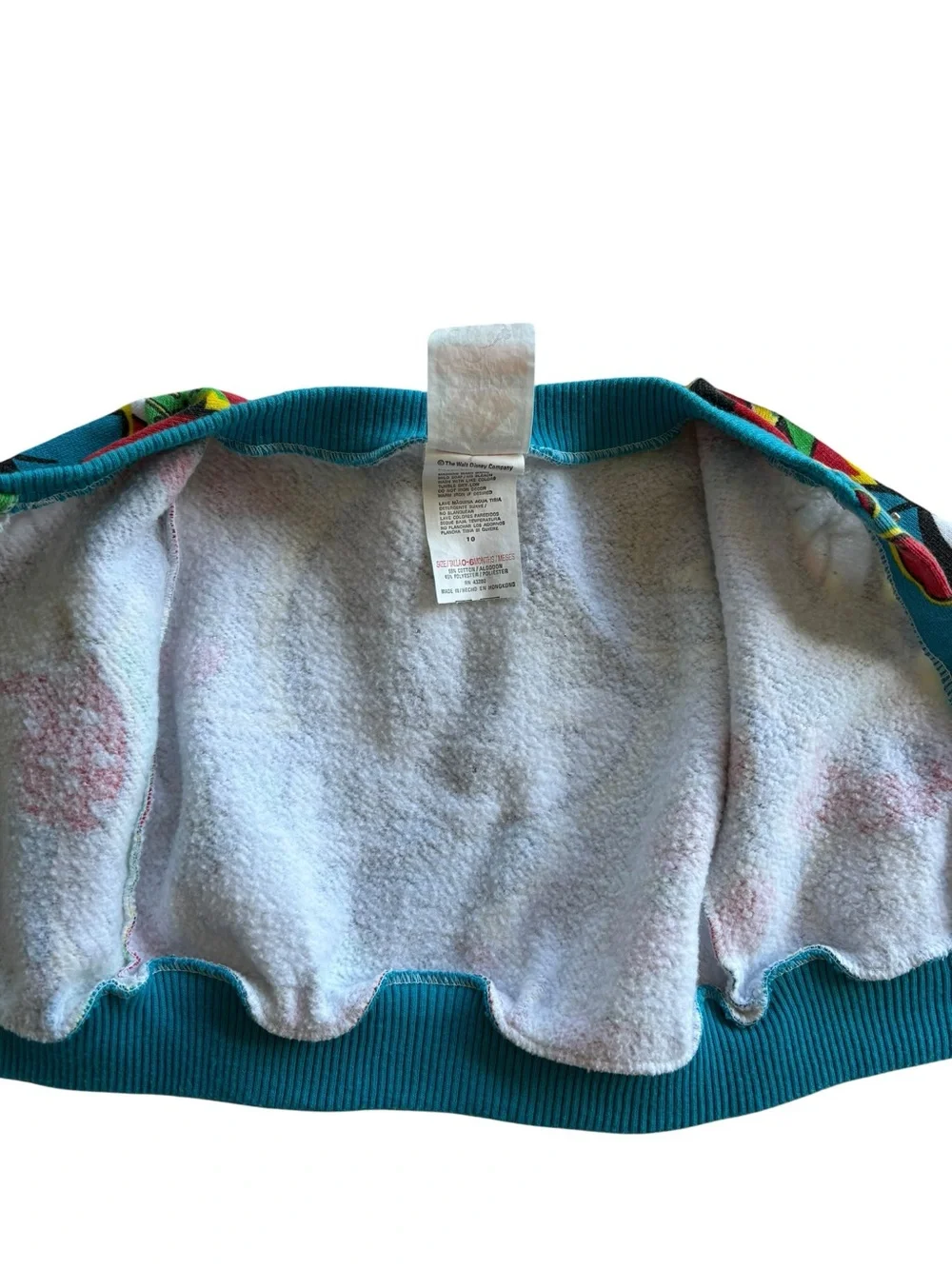 Vtg 1990s Disney Minnie Mouse Snap-front Sweatshirt Cardigan Sz 6m